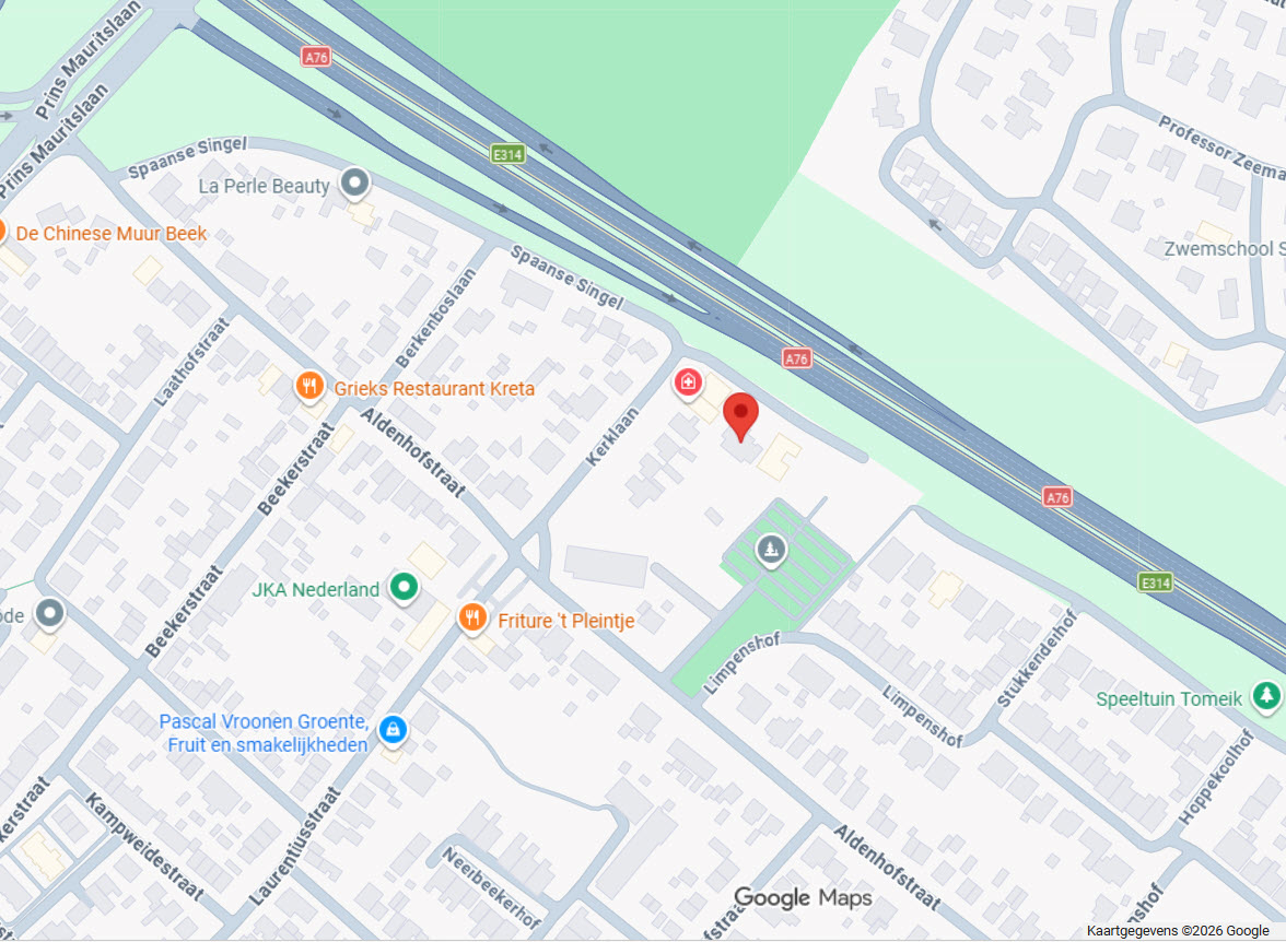 Kaart met de ligging van Gezondheidscentrum Neerbeek